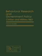 Behavioral Research and Government Policy: Civilian and Military R&D