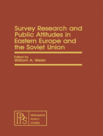 Survey Research and Public Attitudes in Eastern Europe and the Soviet Union: Pergamon Policy Studies on International Politics