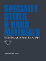 Specialty Steels and Hard Materials: Proceedings of the International Conference on Recent Developments in Specialty Steels and Hard Materials (Materials Development '82) Held in Pretoria, South Africa, 8-12 November 1982