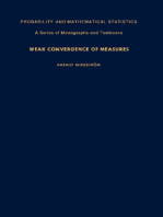 Weak Convergence of Measures: Probability and Mathematical Statistics: A Series of Monographs and Textbooks