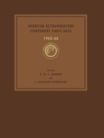 American Ultraminiature Component Parts Data 1965-66: Pergamon Electronics Data Series