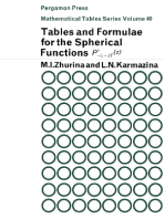 Tables and Formulae for the Spherical Functions Pm – ½ + i t (Z): Mathematical Tables Series