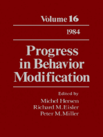 Progress in Behavior Modification: Volume 16