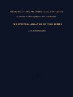 The Spectral Analysis of Time Series: Probability and Mathematical Statistics, Vol. 22