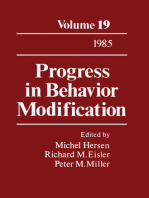 Progress in Behavior Modification: Volume 19