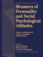 Measures of Personality and Social Psychological Attitudes: Measures of Social Psychological Attitudes