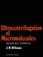 Ultracentrifugation of Macromolecules