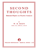Second Thoughts: Selected Papers on Psycho-Analysis