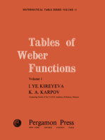 Tables of Weber Functions: Mathematical Tables, Vol. 1