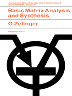 Basic Matrix Analysis and Synthesis