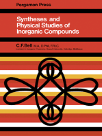 Syntheses and Physical Studies of Inorganic Compounds