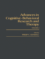 Advances in Cognitive—Behavioral Research and Therapy: Volume 4