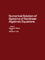 Numerical Solution of Systems of Nonlinear Algebraic Equations