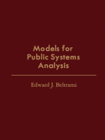 Models for Public Systems Analysis