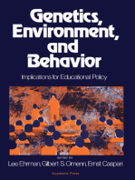 Genetics, Environment, and Behavior: Implications for Educational Policy