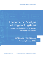 Econometric Analysis of Regional Systems: Explorations in Model Building and Policy Analysis