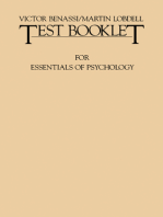 Test Booklet for Essentials of Psychology: Houston/Bee/Hatfield/Rimm