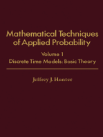 Mathematical Techniques of Applied Probability: Discrete Time Models: Basic Theory