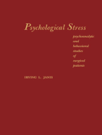 Psychological Stress: Psychoanalytic and Behavioral Studies of Surgical Patients