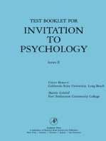 Test Booklet for Invitation to Psychology: Series II