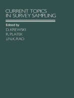 Current Topics in Survey Sampling: Proceedings of the International Symposium on Survey Sampling Held in Ottawa, Canada, May 7-9, 1980