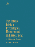 The Chronic Crisis in Psychological Measurement and Assessment