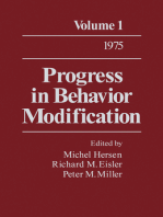 Progress in Behavior Modification: Volume 1
