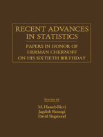 Recent Advances in Statistics: Papers in Honor of Herman Chernoff on His Sixtieth Birthday