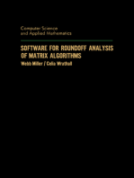 Software for Roundoff Analysis of Matrix Algorithms