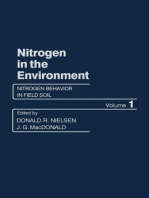 Nitrogen Behavior in Field Soil