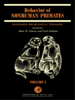 Behavior of Nonhuman Primates: Modern Research Trends