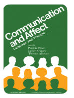 Communication and Affect: Language and Thought