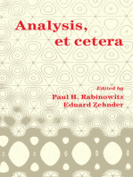 Analysis, et Cetera: Research Papers Published in Honor of Jürgen Moser's 60th Birthday