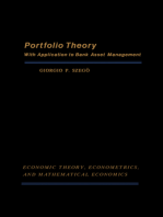 Portfolio Theory: With Application to Bank Asset Management