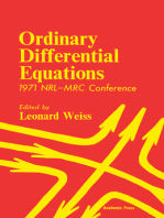 Ordinary Differential Equations: 1971 NRL—MRC Conference