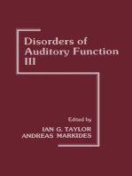 Disorders of Auditory Function: Volume III