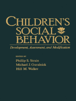 Children's Social Behavior: Development, Assessment, and Modification