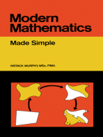 Modern Mathematics: Made Simple