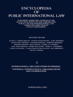 International Organizations in General Universal International Organizations and Cooperation