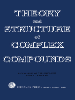 Theory and Structure of Complex Compounds: Papers Presented at the Symposium Held in Wrocław, Poland, 15–19 June 1962