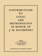 Contributions to Logic and Methodology: In Honor of J.M. Bochenski