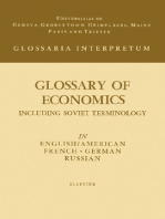 Glossary of Economics: Including Soviet Terminology
