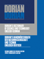Dictionary of Science and Technology: English-German