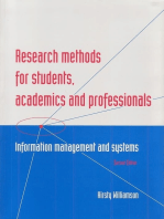 Research Methods for Students, Academics and Professionals: Information Management and Systems