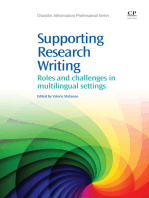 Supporting Research Writing: Roles and Challenges in Multilingual Settings