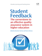 Student Feedback: The Cornerstone to an Effective Quality Assurance System in Higher Education