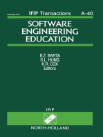 Software Engineering Education: Proceedings of the IFIP WG3.4/SEARCC (SRIG on Education and Training) Working Conference, Hong Kong, 28 September - 2 October, 1993