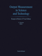 Output Measurement in Science and Technology: Essays in Honor of Yvan Fabian