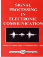 Signal Processing in Electronic Communications: For Engineers and Mathematicians