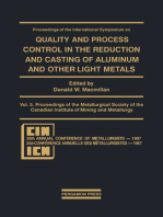 Proceedings of the International Symposium on Quality and Process Control in the Reduction and Casting of Aluminum and Other Light Metals, Winnipeg, Canada, August 23–26, 1987: Proceedings of the Metallurgical Society of the Canadian Institute of Mining and Metallurgy